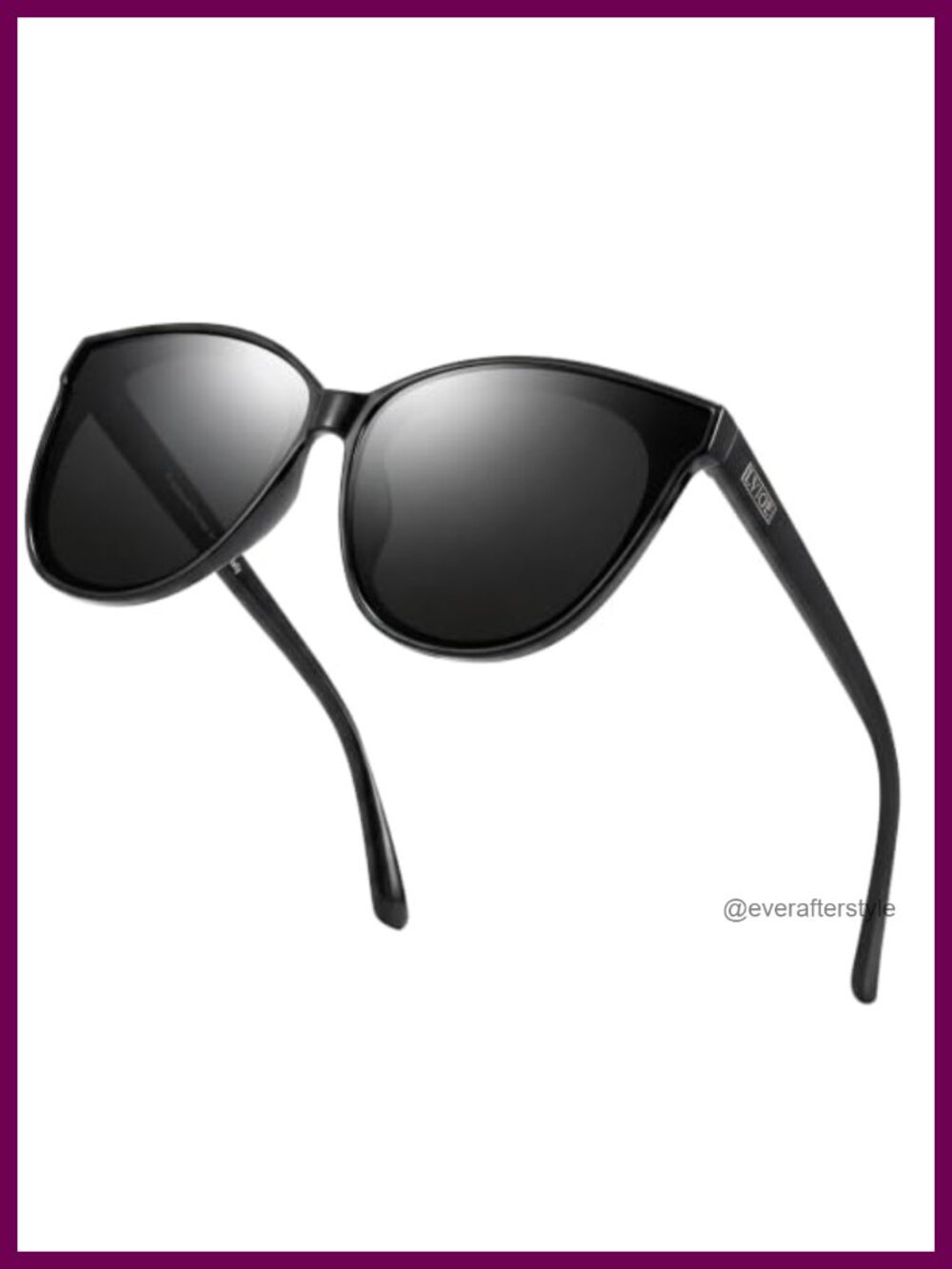 Oversized Cat Eye Polarized Sunglasses UV400 Full Frame Lightweight
